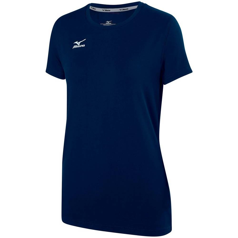 Camisetas Mizuno Voleibol Mujer En Linea Mizuno Attack 2.0 Azul Marino Tienda Mizuno Online